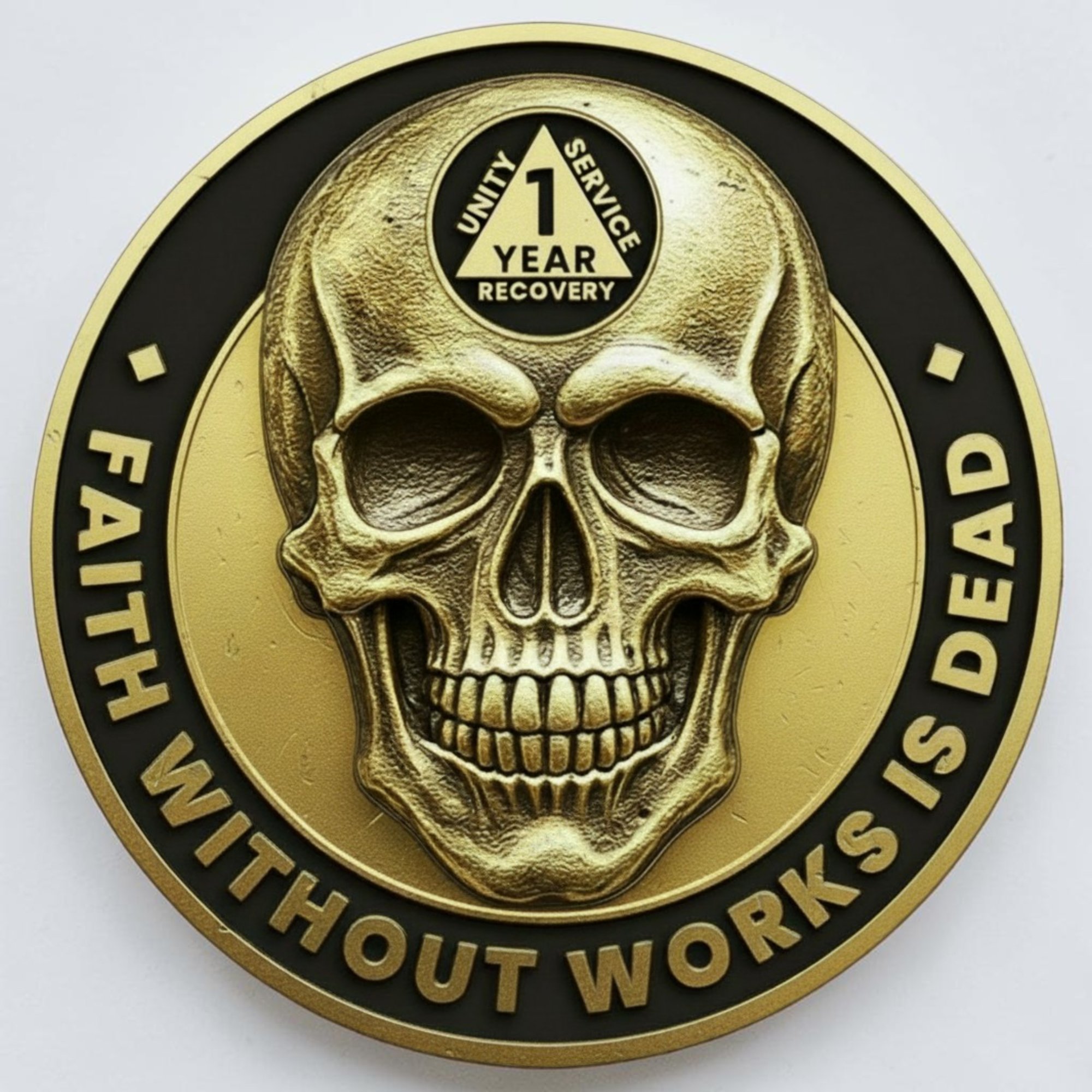 Bliss & Beam Skull Sobriety Coin — Coming Soon